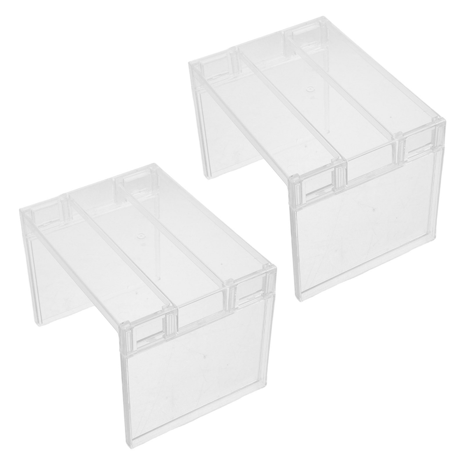 Food Storage Rack - 2Pcs Refrigerator Organizer Shelf Clear Storage