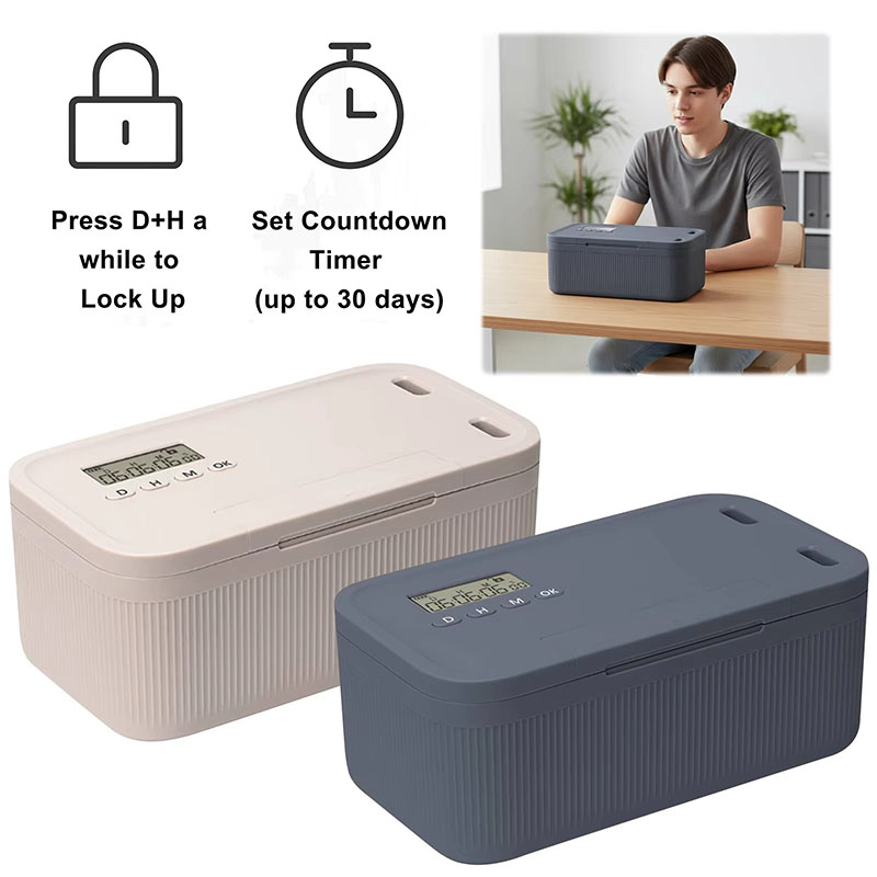 Food Storage And Safety - Lock Box with Timer Phone Locker