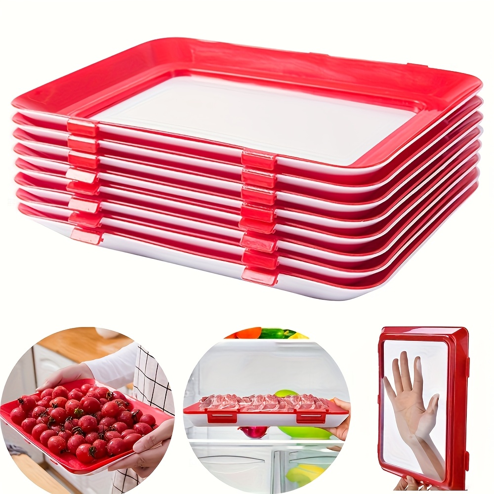 Food Storage And Safety - Food Preservation Tray Reusable Stackable Meat