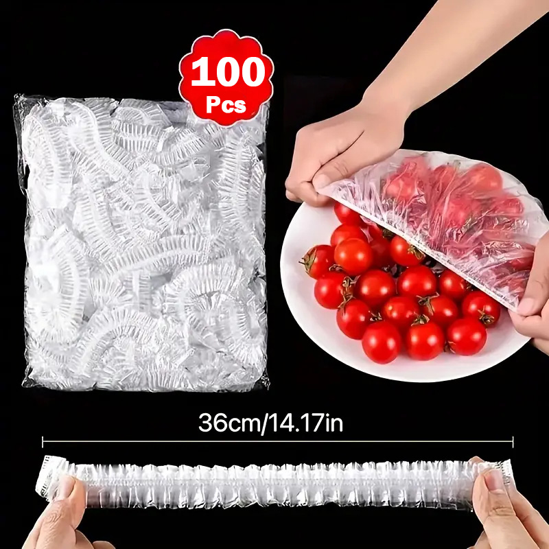 Food Storage And Safety - 100pcs Food Grade Disposable Saran Wrap