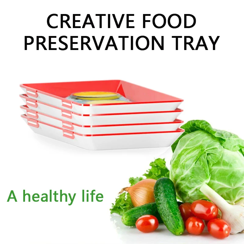 Food Storage And Safety - Food Preservation Tray PP Reusable Stackable