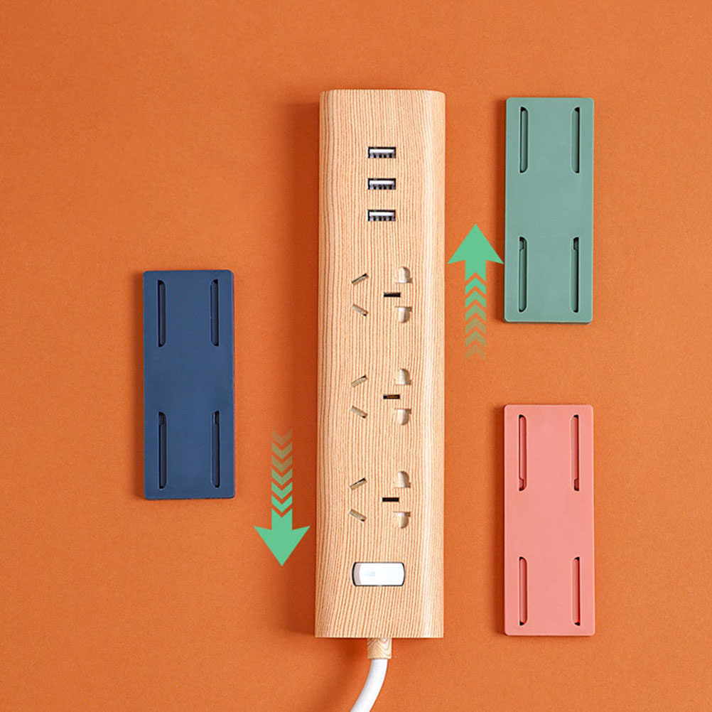 Food Storage Rack - 4Pcs Adhesive Socket Holders Punch-Free Organizer