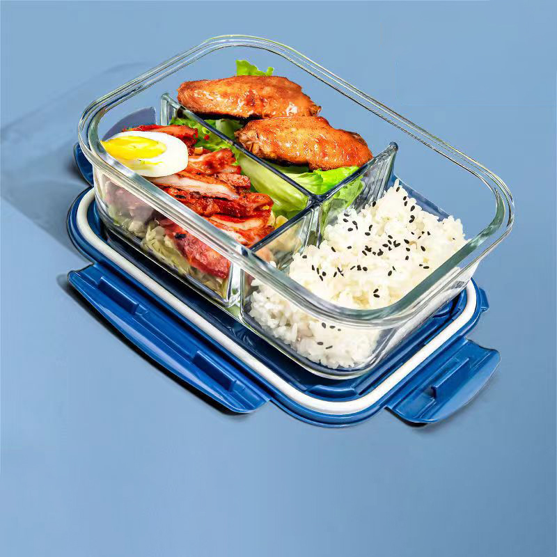 Glass Meal Prep Container - New style Lunch Box Glass 1050ml