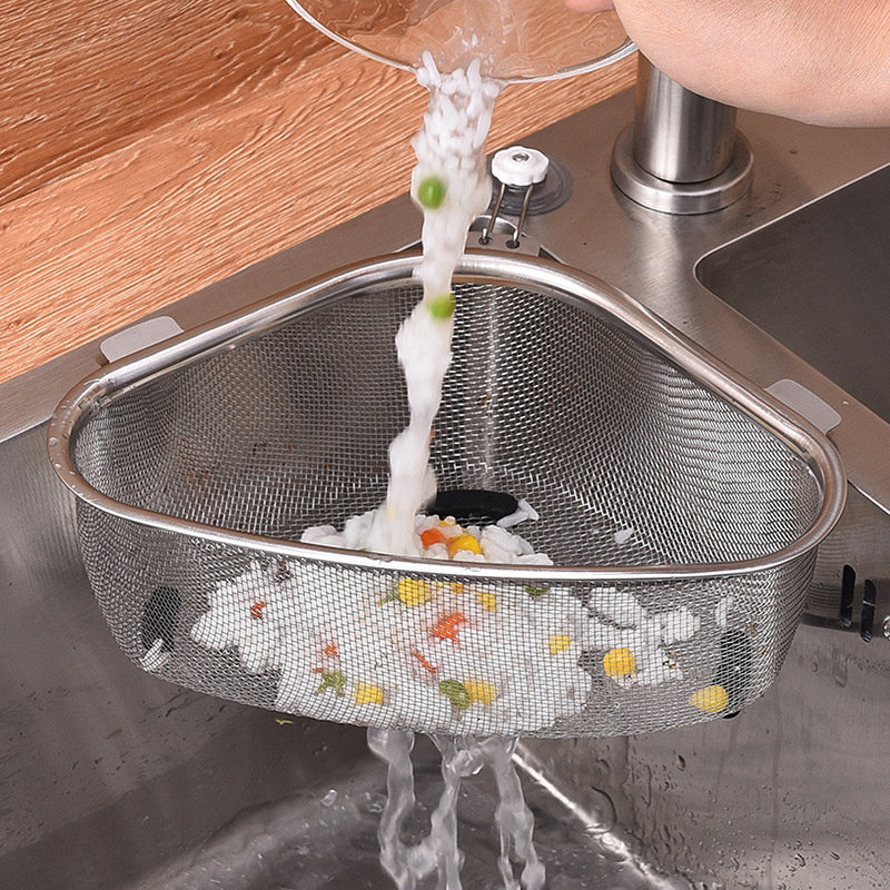 Food Storage Rack - Stainless Steel Kitchen Sink Drain Basket