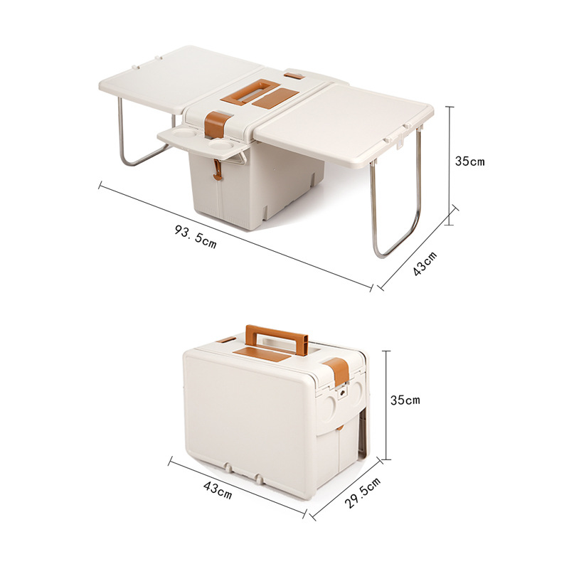 2-in-1 Folding Camping Table C - Food Storage Not Plastic ulasan dan harga