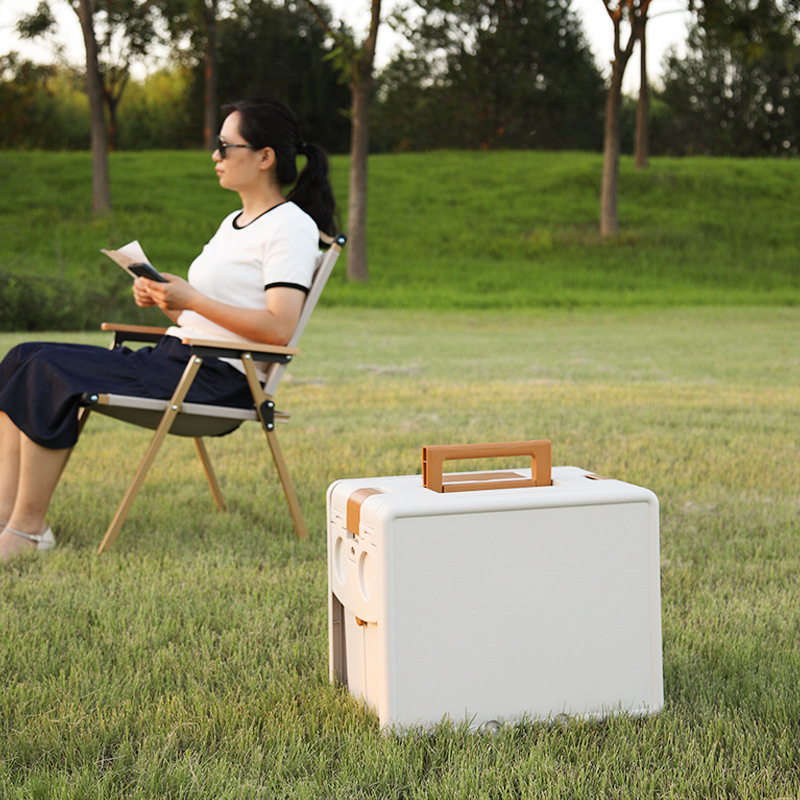 2-in-1 Folding Camping Table C - Food Storage Not Plastic ulasan dan harga
