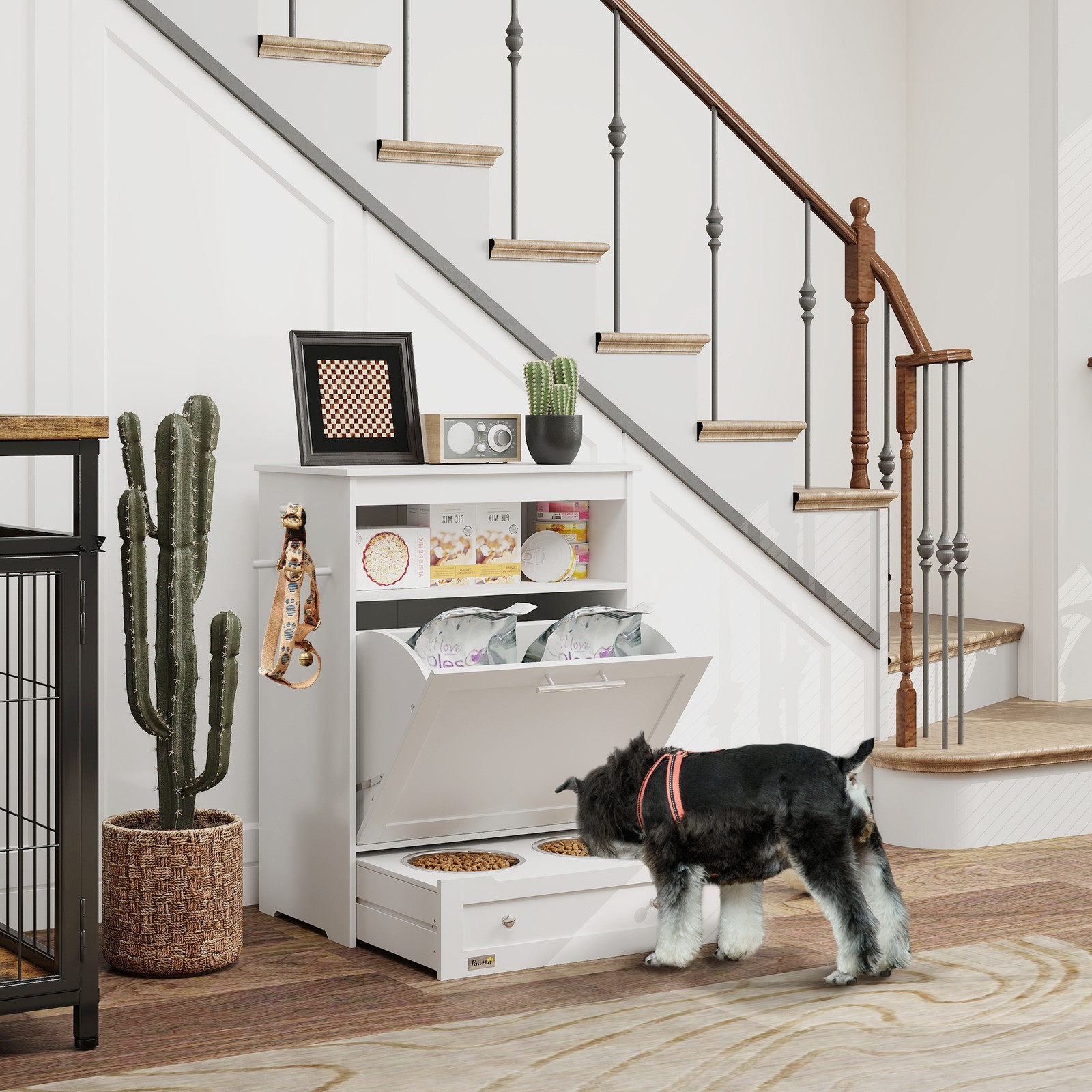 Pet Feeder Station, Dog and Ca - Food Storage Pet ulasan dan harga