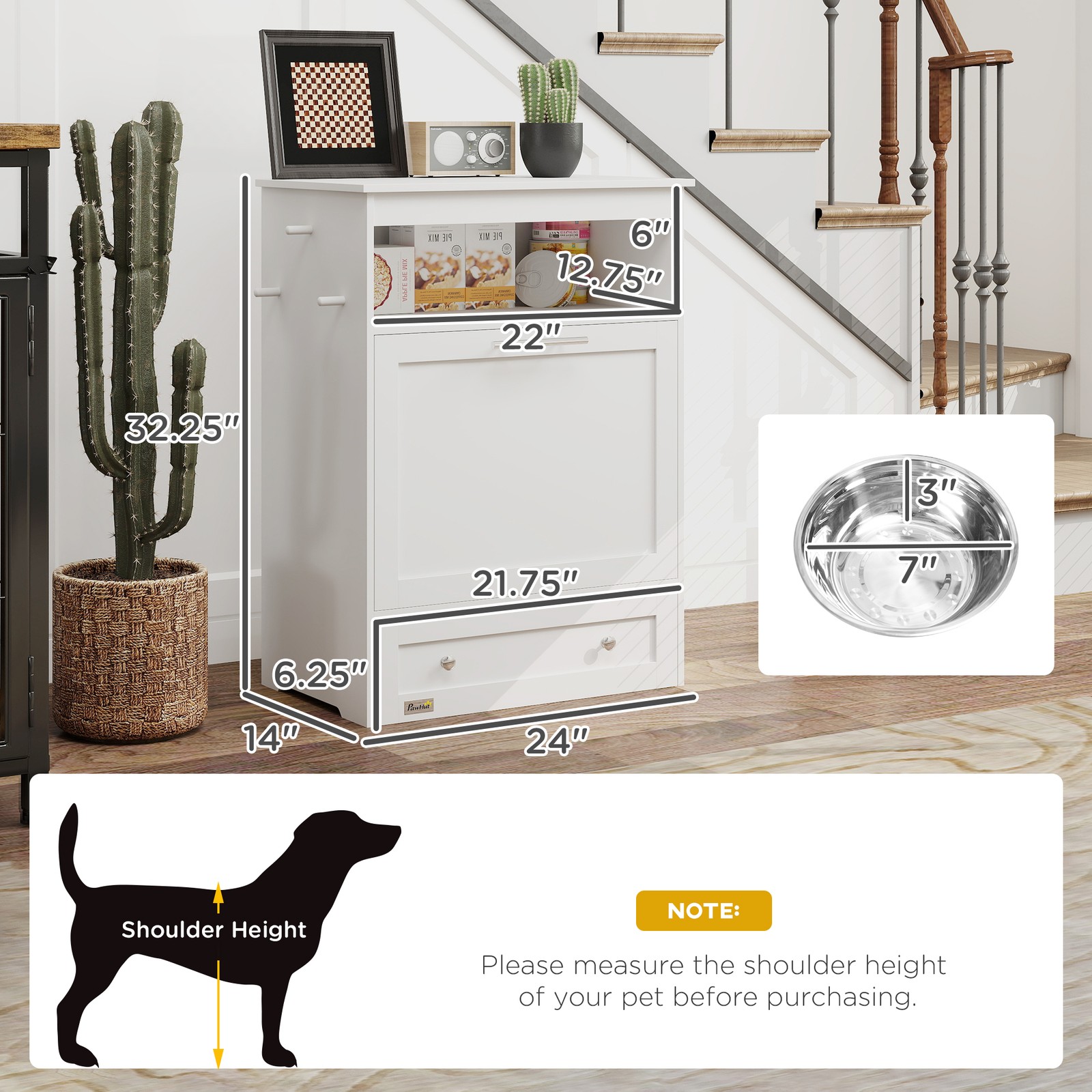 Pet Feeder Station, Dog and Ca - Food Storage Pet ulasan dan harga