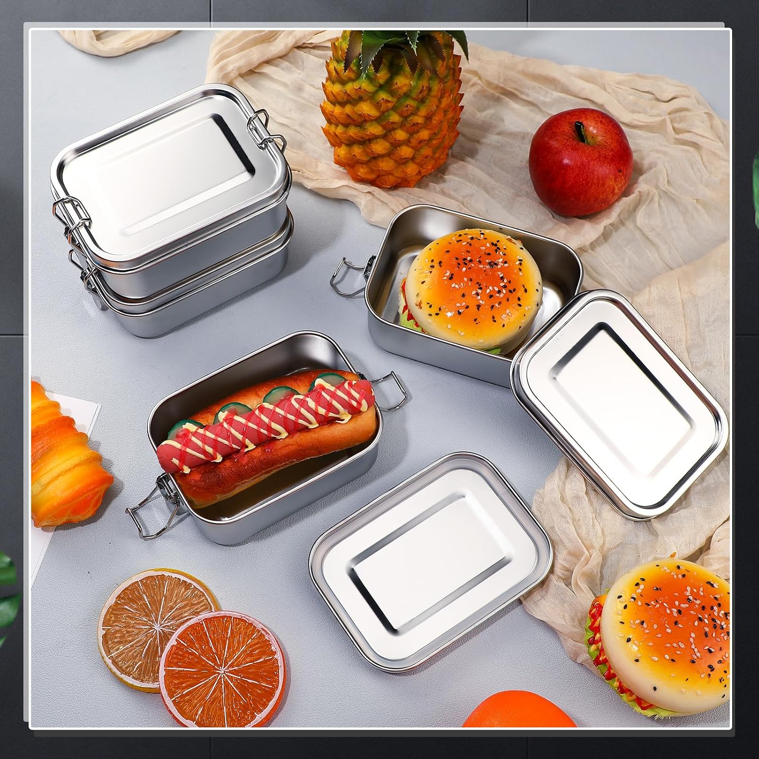 Stainless Steel Food Storage C - Food Storage Freezer Containers ulasan dan harga
