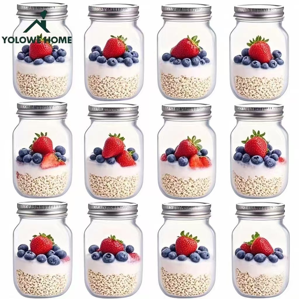 6Pcs, 12Pcs, 500Ml/16Oz, Glass - Glass Meal Prep Container ulasan dan harga