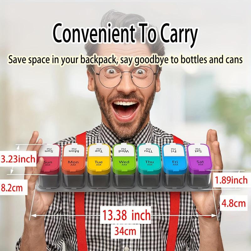 1PCS Large 7 Day Pill Organize - Food Storage Xl ulasan dan harga