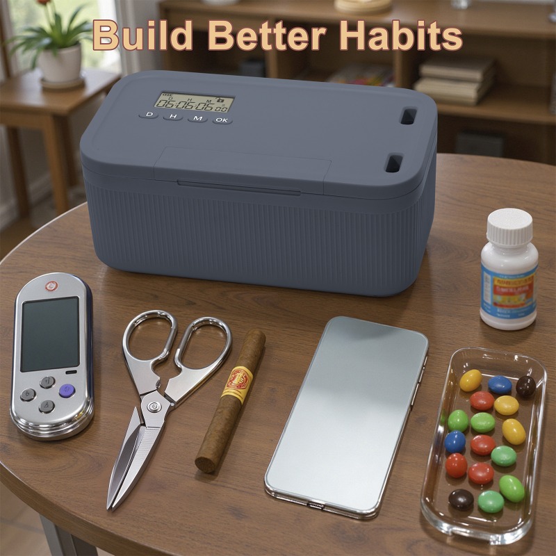 Lock Box with Timer Phone Lock - Food Storage And Safety ulasan dan harga
