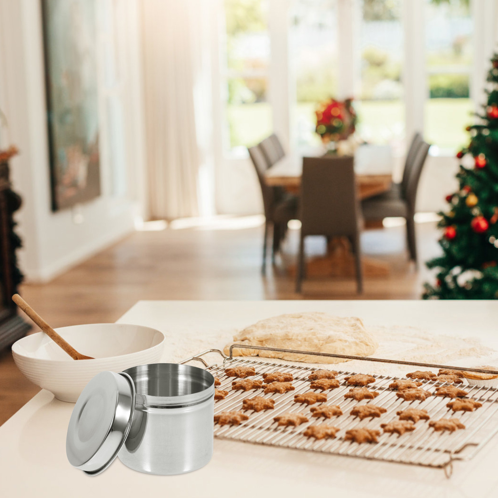 4Pcs Polished Stainless Steel  - Food Storage And Safety ulasan dan harga