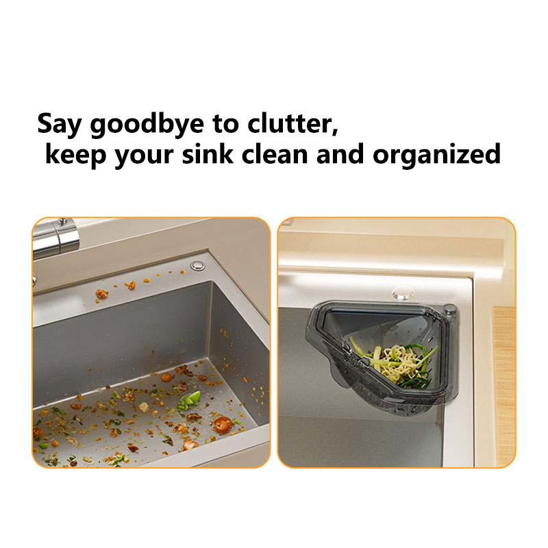 Magnetic Triangular Sink Drain - Food Storage Rack ulasan dan harga