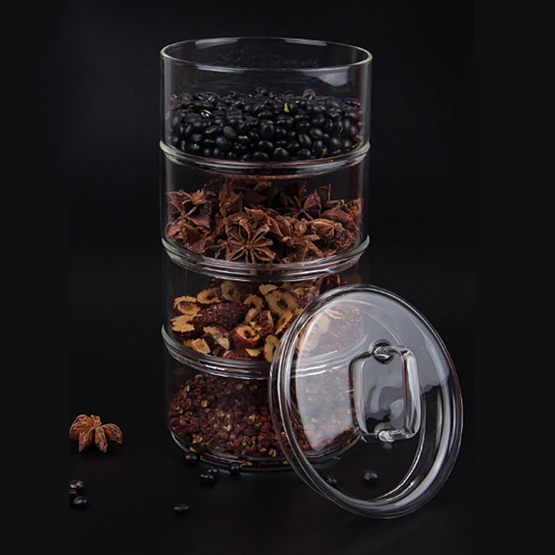 Multilayer Stackable Glass Bot - Glass Meal Prep Container ulasan dan harga