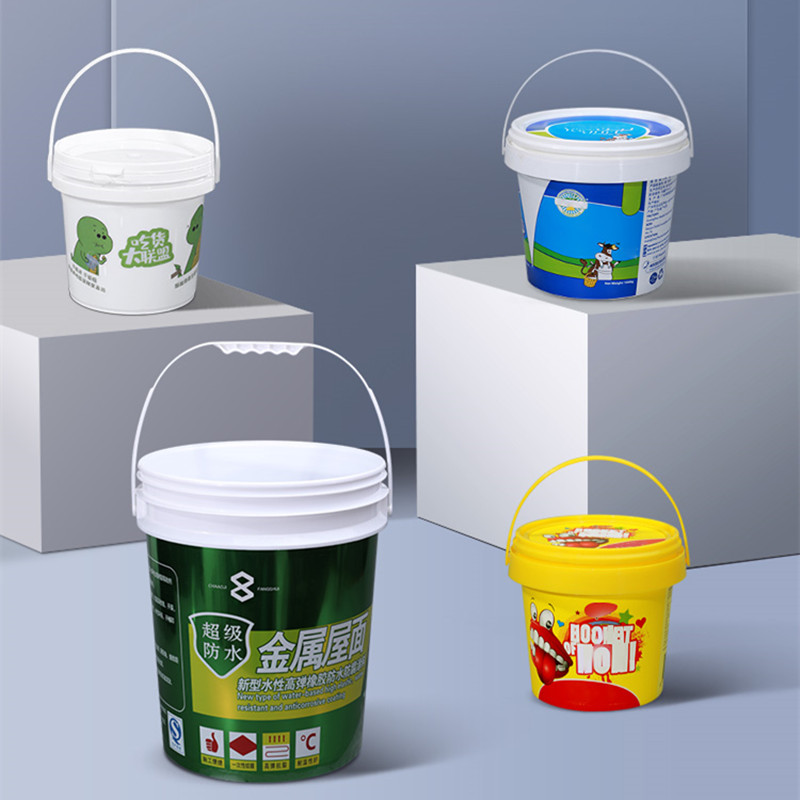 1PC 4 Liter Round Plastic Buck - Food Storage Not Plastic ulasan dan harga
