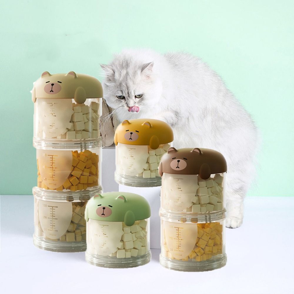 Practical Plastic Multi-Layer  - Food Storage Dog ulasan dan harga