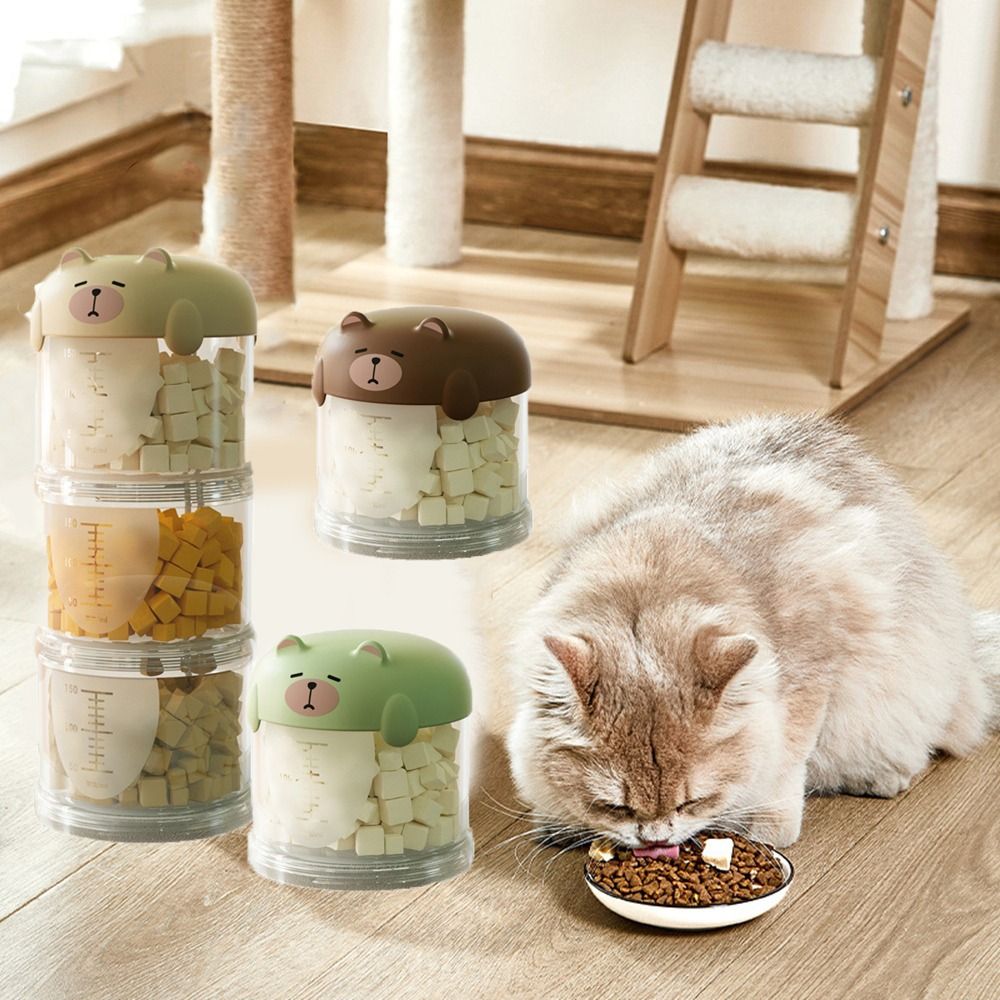Practical Plastic Multi-Layer  - Food Storage Dog ulasan dan harga