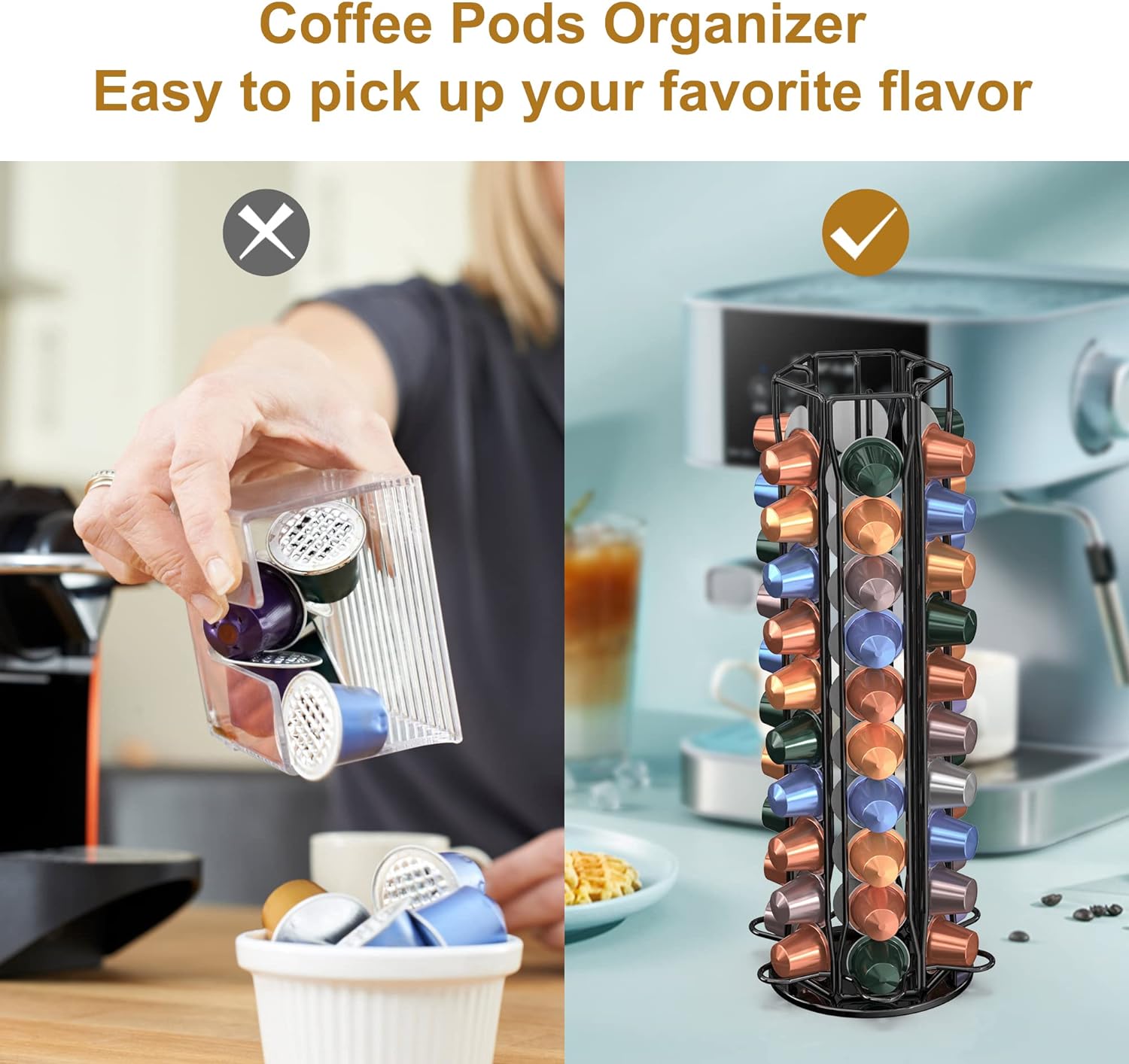 Coffee Pod Holder for Nespress - Food Storage Xl ulasan dan harga