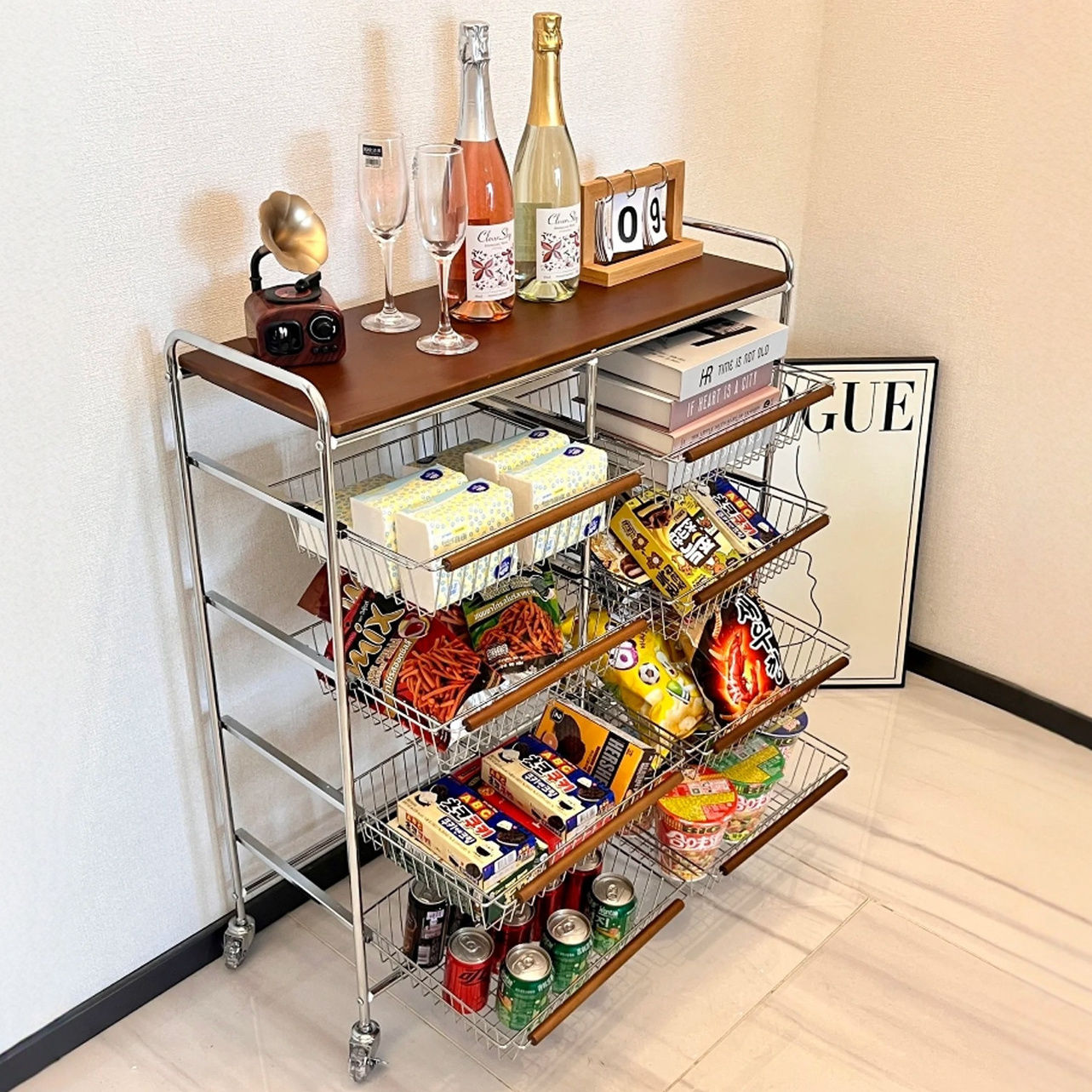 Medieval style storage trolley - Food Storage Medieval ulasan dan harga