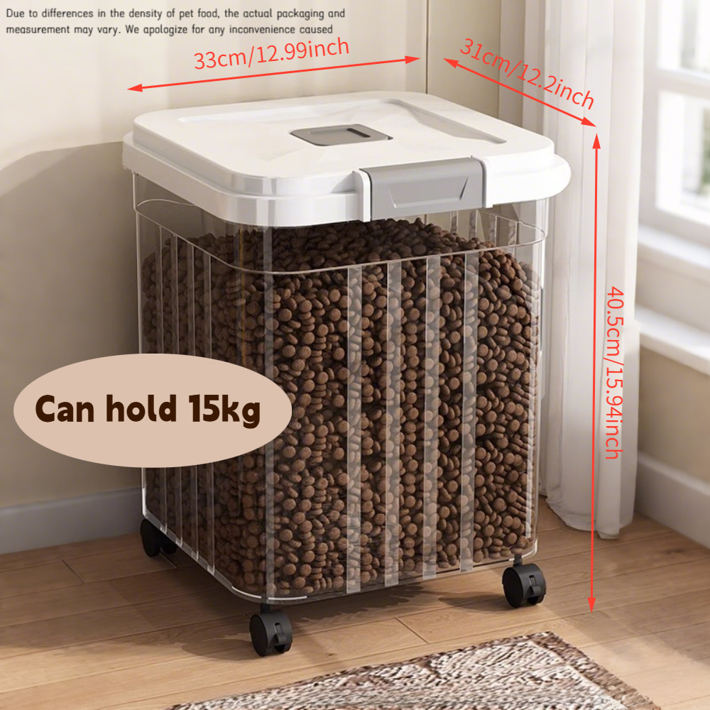 1 X 15kg Large-Capacity Pet Fo - Food Storage And Safety ulasan dan harga