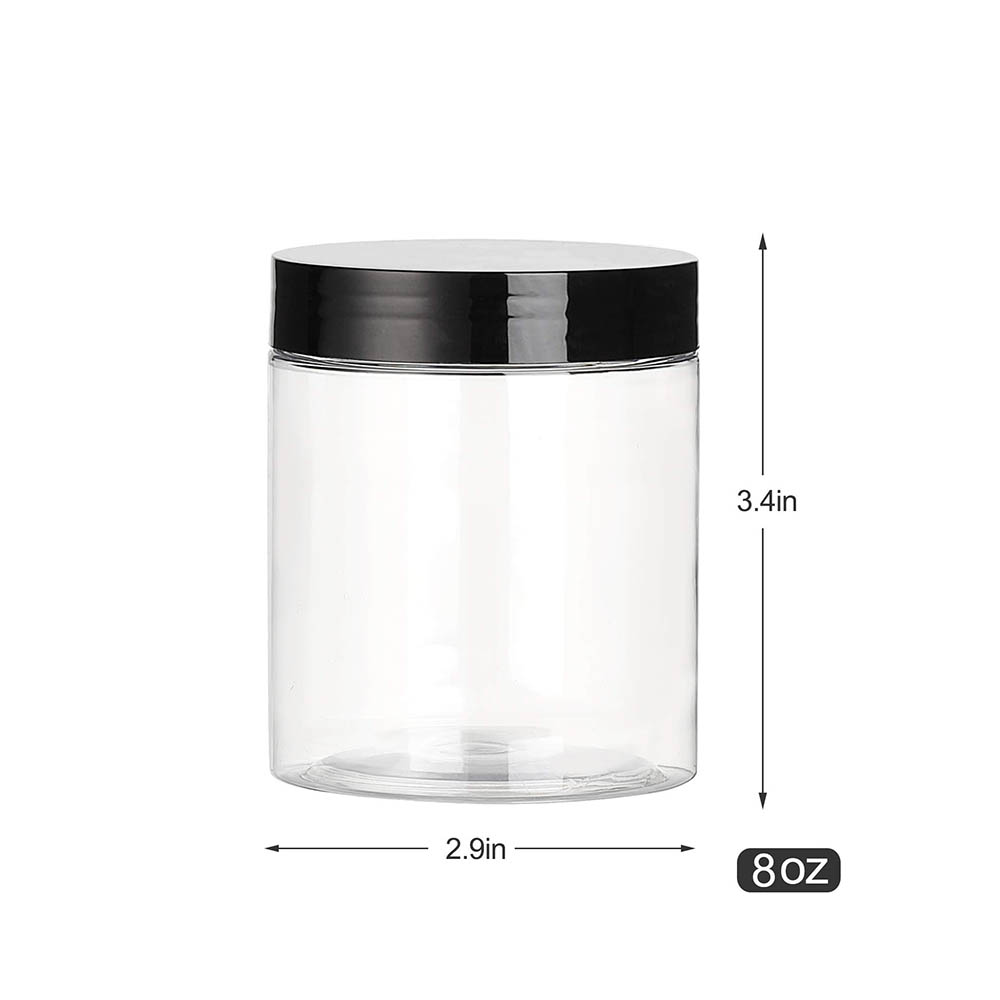 8OZ Plastic Jars with Lids, Cl - Food Storage Not Plastic ulasan dan harga