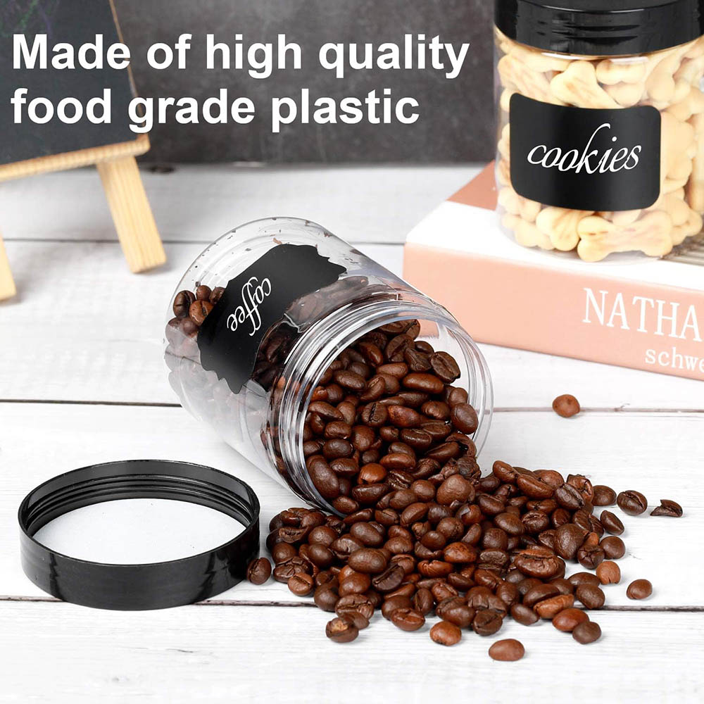 8OZ Plastic Jars with Lids, Cl - Food Storage Not Plastic ulasan dan harga