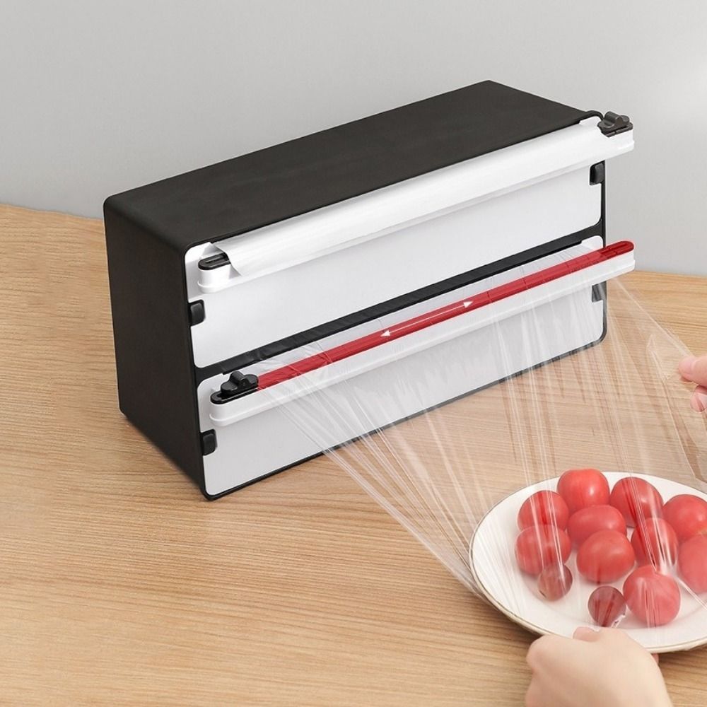 2 in 1 Food Film Dispenser Cut - Food Storage And Safety ulasan dan harga