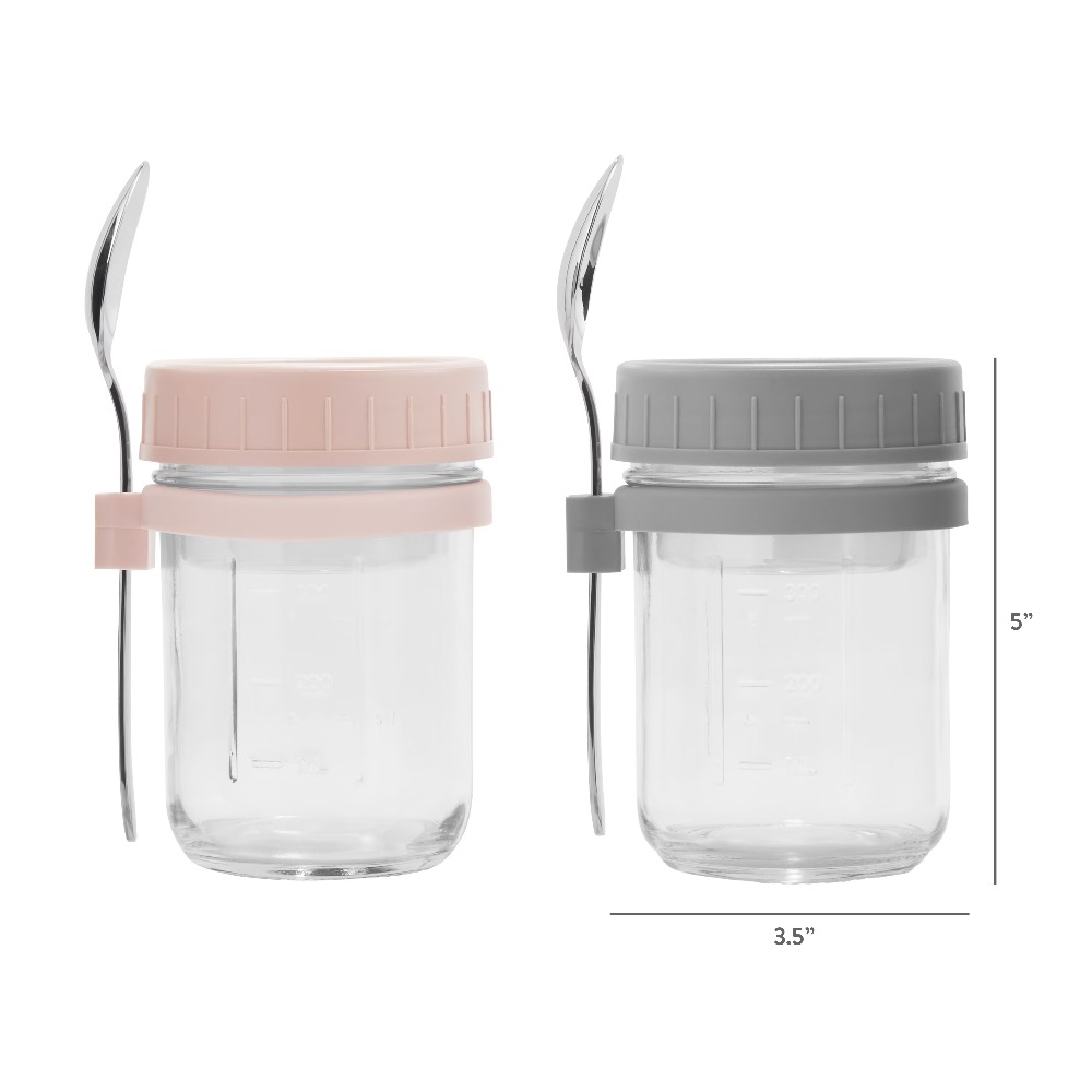 Portable Overnight Oats Food J - Glass Meal Prep Container ulasan dan harga