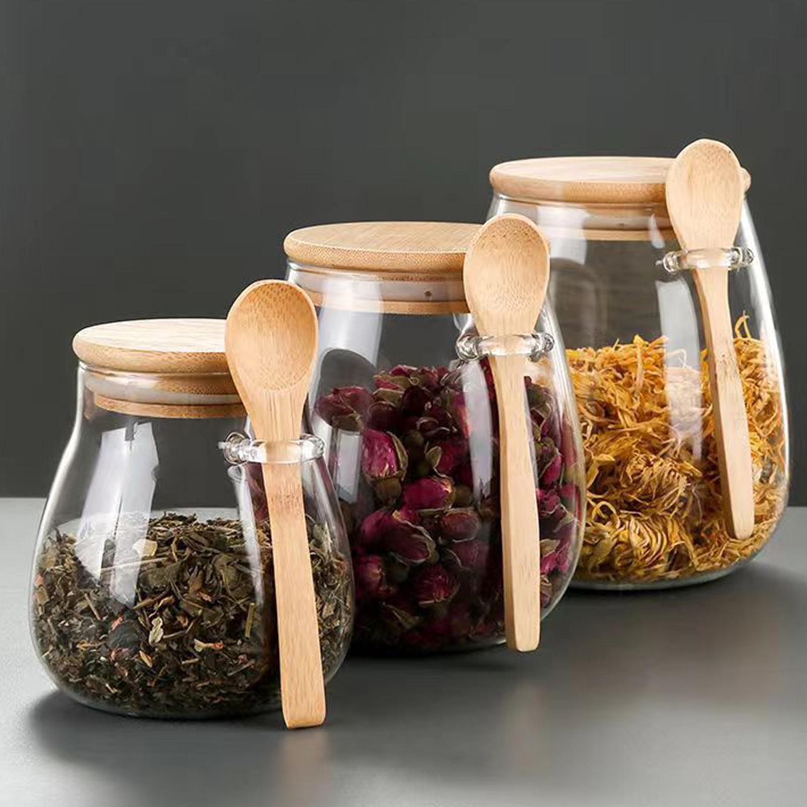 Glass tea jar Household sealed - Food Storage And Safety ulasan dan harga