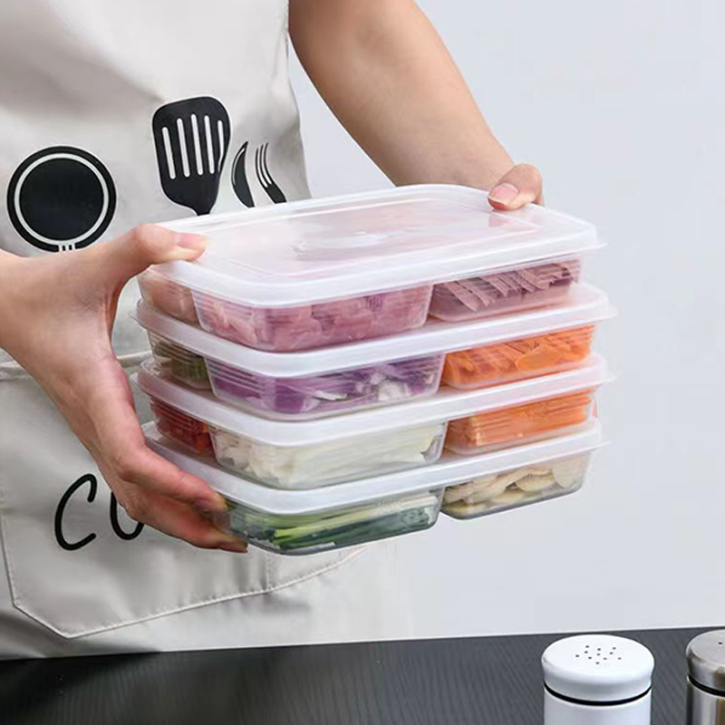 New【4 Grids Plastic Storage Bo - Food Storage Freezer Containers ulasan dan harga