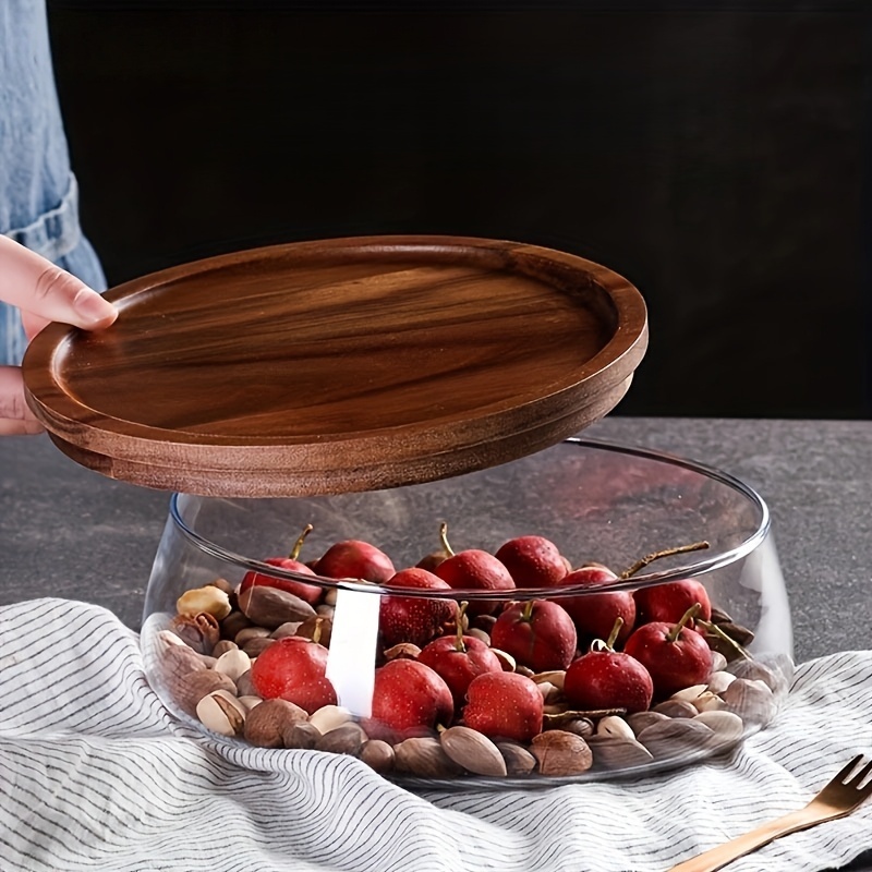 Glass Canisters with Wooden Li - Glass Meal Prep Container ulasan dan harga