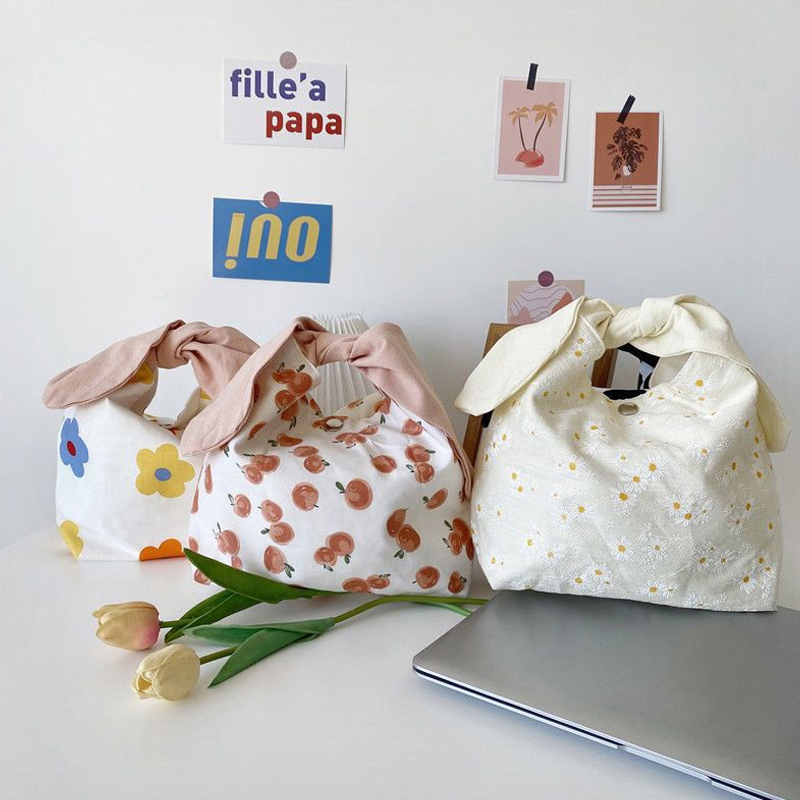 1Pieces Lunch Bag Cotton Bento - Food Storage Not Plastic ulasan dan harga