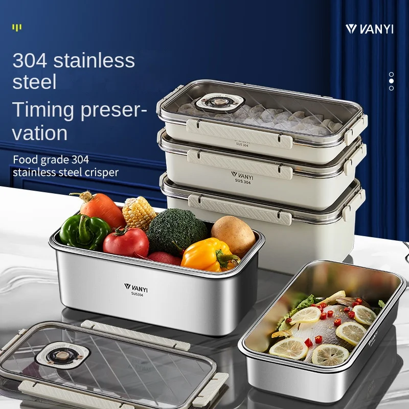 Steel Crisper Sealed Dumpling  - Food Storage Freezer Containers ulasan dan harga