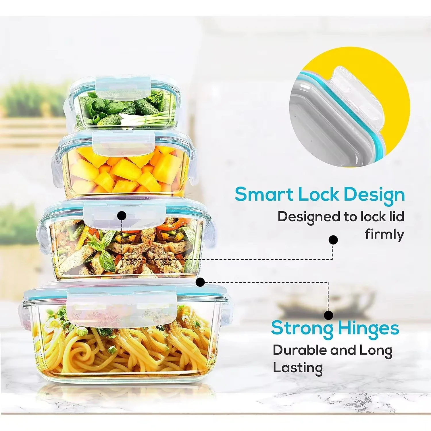 Glass Lunch Box Food Storage C - Glass Meal Prep Container ulasan dan harga