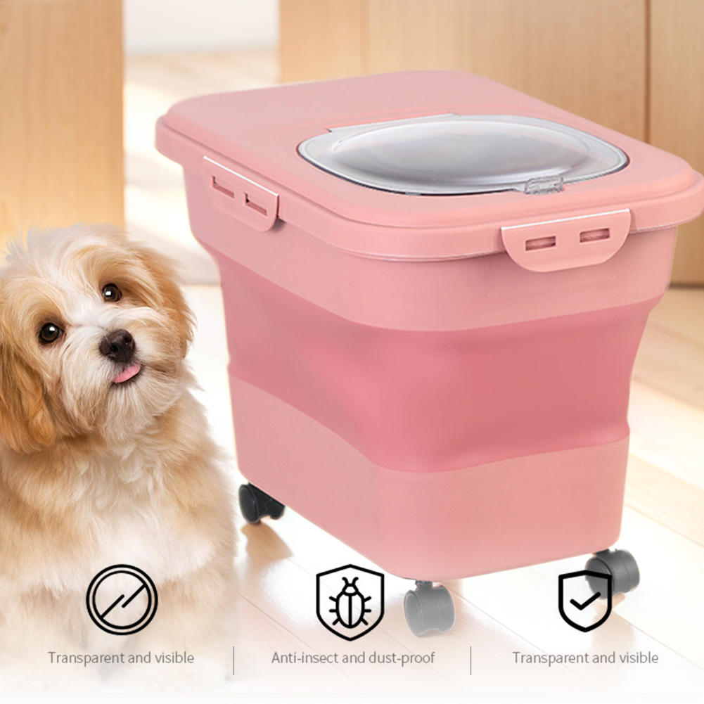 Collapsible Dry Cat Food Box 2 - Food Storage Dog ulasan dan harga
