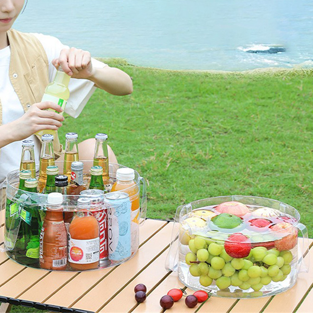 Foldable Transparent Bucket Pi - Food Storage Not Plastic ulasan dan harga